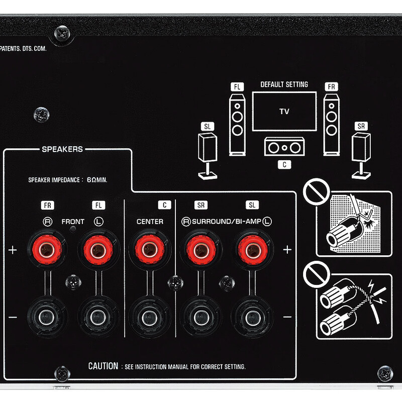 雅马哈(Yamaha)NS-F51系列 音箱 5.1家庭影院 电视音响 落地 客厅影院 音响套装 HTR-3072功放 黑色